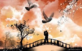 lovers on bridge